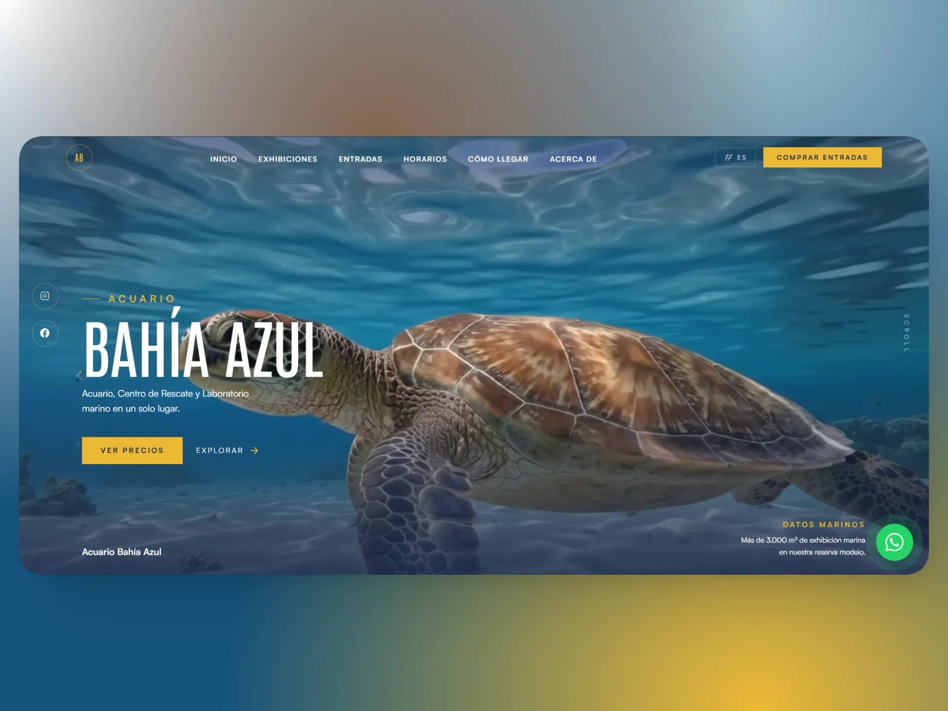 Acuario Bahía Azul - Ticket sales and marine exhibits platform